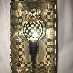 Mackenzie-Childs Owl bottle stopper